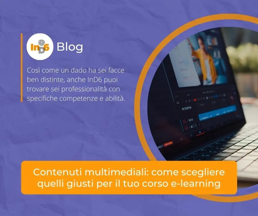 Articolo InD6 - Contenuti multimediali come scegliere quelli giusti per il tuo corso e-learning